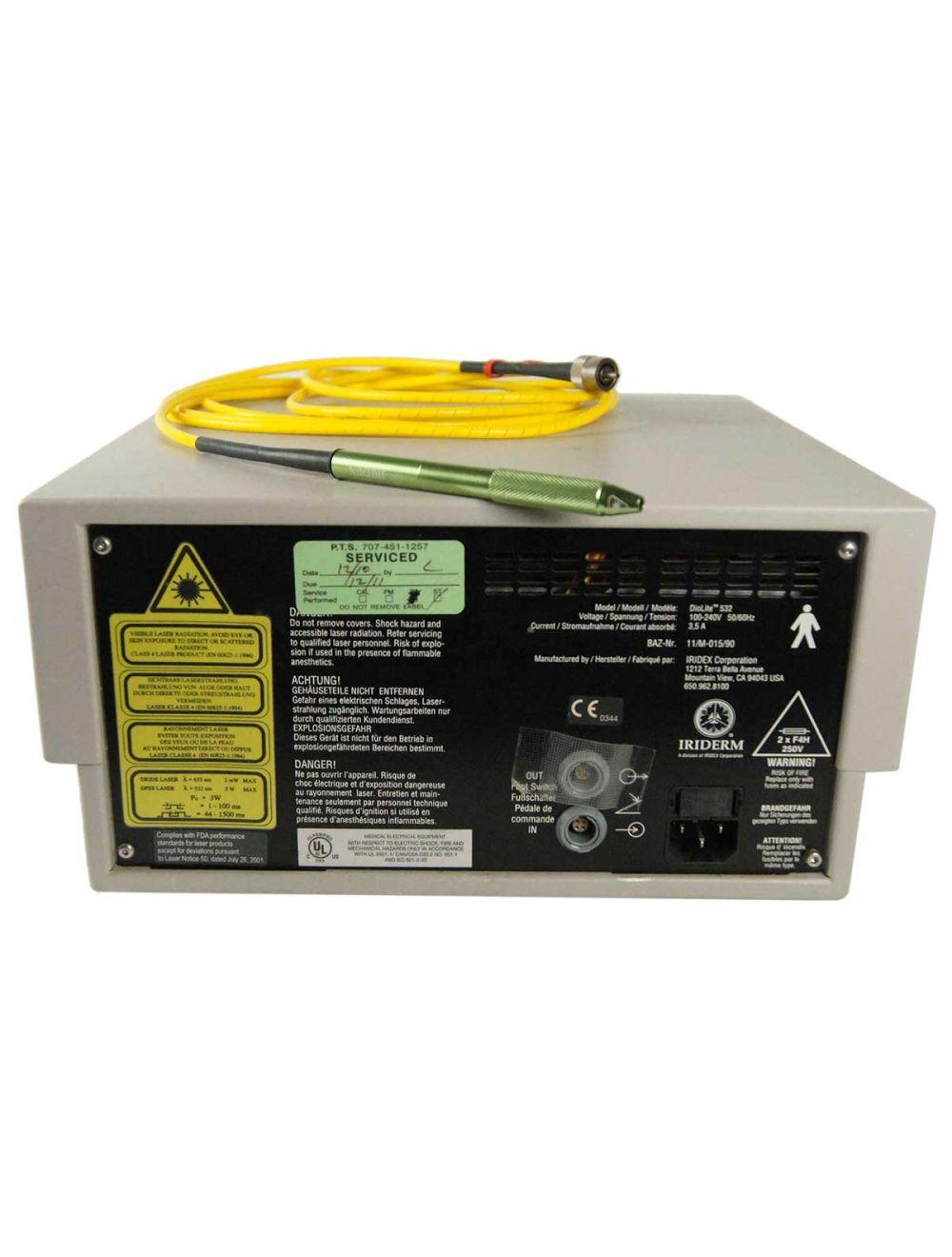 Iridex DioLite 532 KTP Diode Low Power Laser 1000µm Dio Lite Tabletop System Sol International Medical