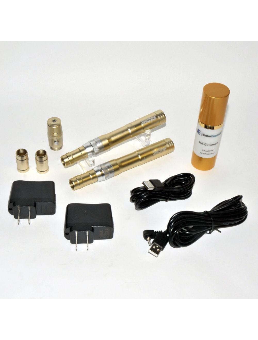 SkinStylus Gold Microneedling Professional Kit Collagen Skin Stylus 2 Pen Demo Sol International Medical