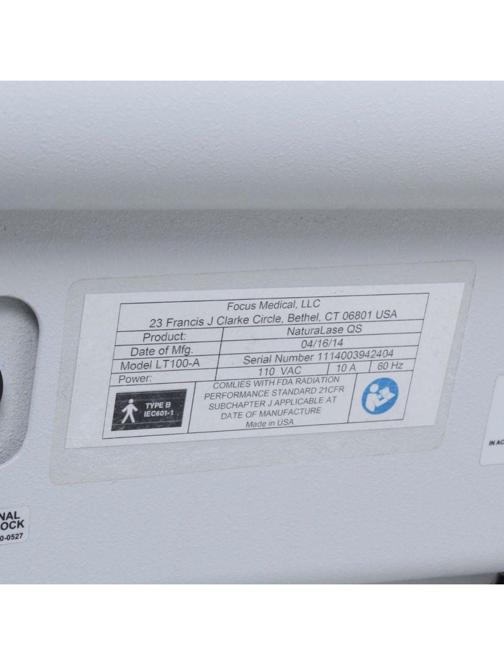 2014 Focus NaturaLase QS Nanosecond YAG 2J 532 1064 Veins Pigment & Tattoo Laser Sol International Medical
