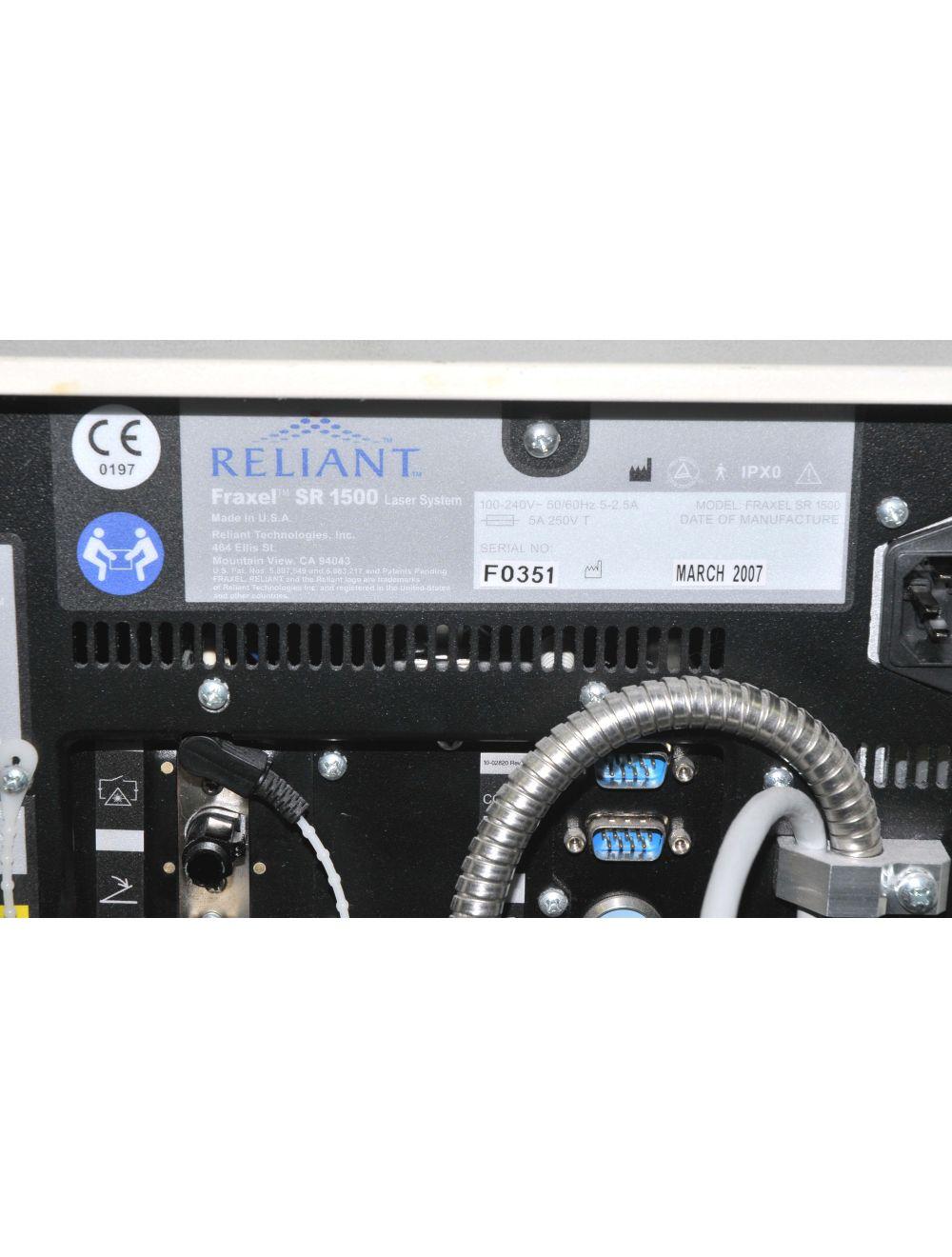 Reliant Fraxel SR1500 Non-Ablative Fractional Skin Resurfacing Laser SR 1500 Sol International Medical