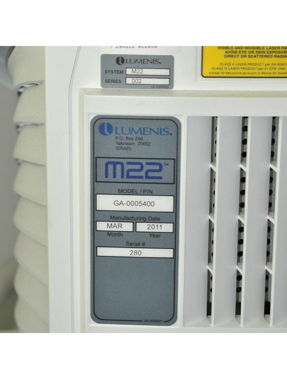 2011 Lumenis M22 IPL YAG Laser System Hair Removal Skin Rejuvenation Lesion Vein Lumenis