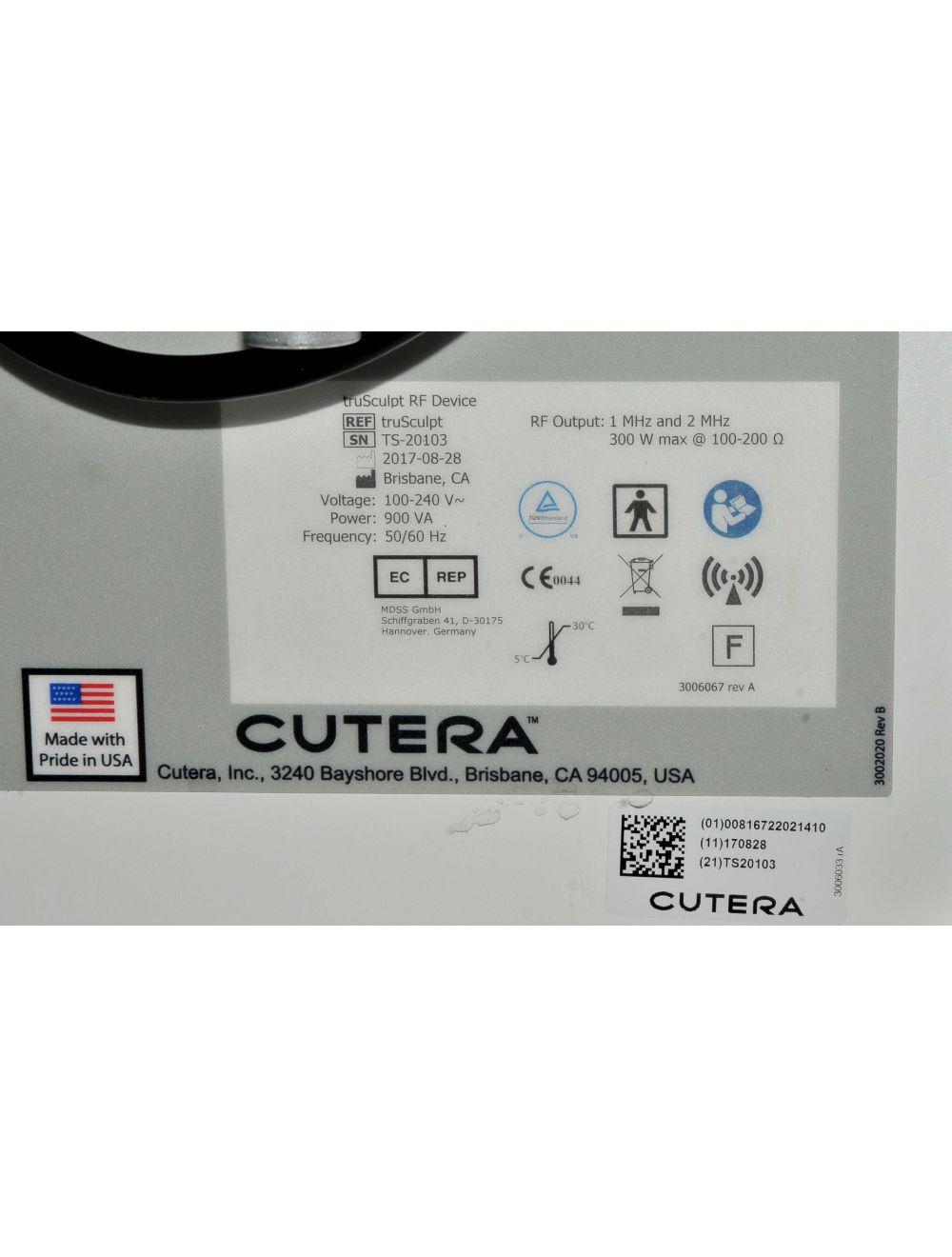 2017 Cutera TruSculpt 3D Laser Radio Frequency Cellulite Reduction 3 HP's RF Fat Cutera