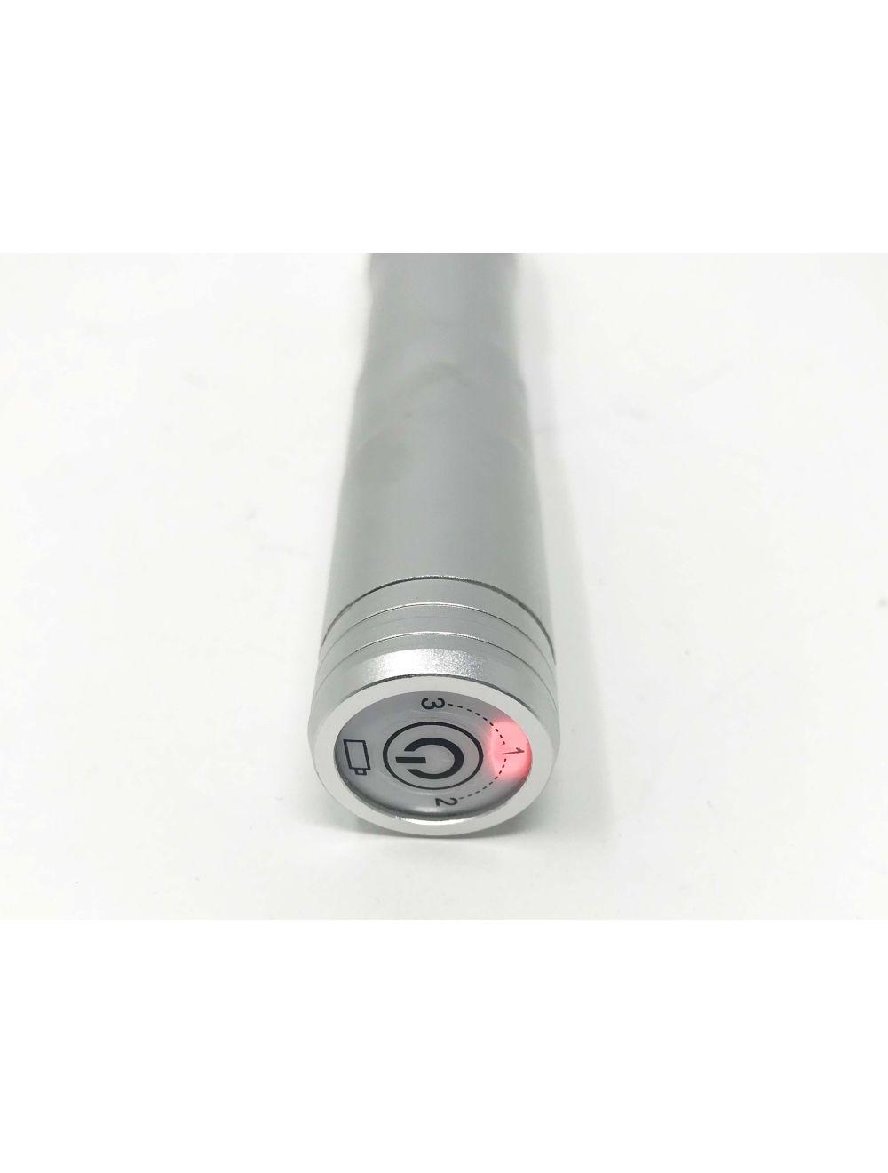 SkinStylus Microneedling Pen &amp; Battery Set SILVER 4-Pin Contact Variable Speed Sol International Medical
