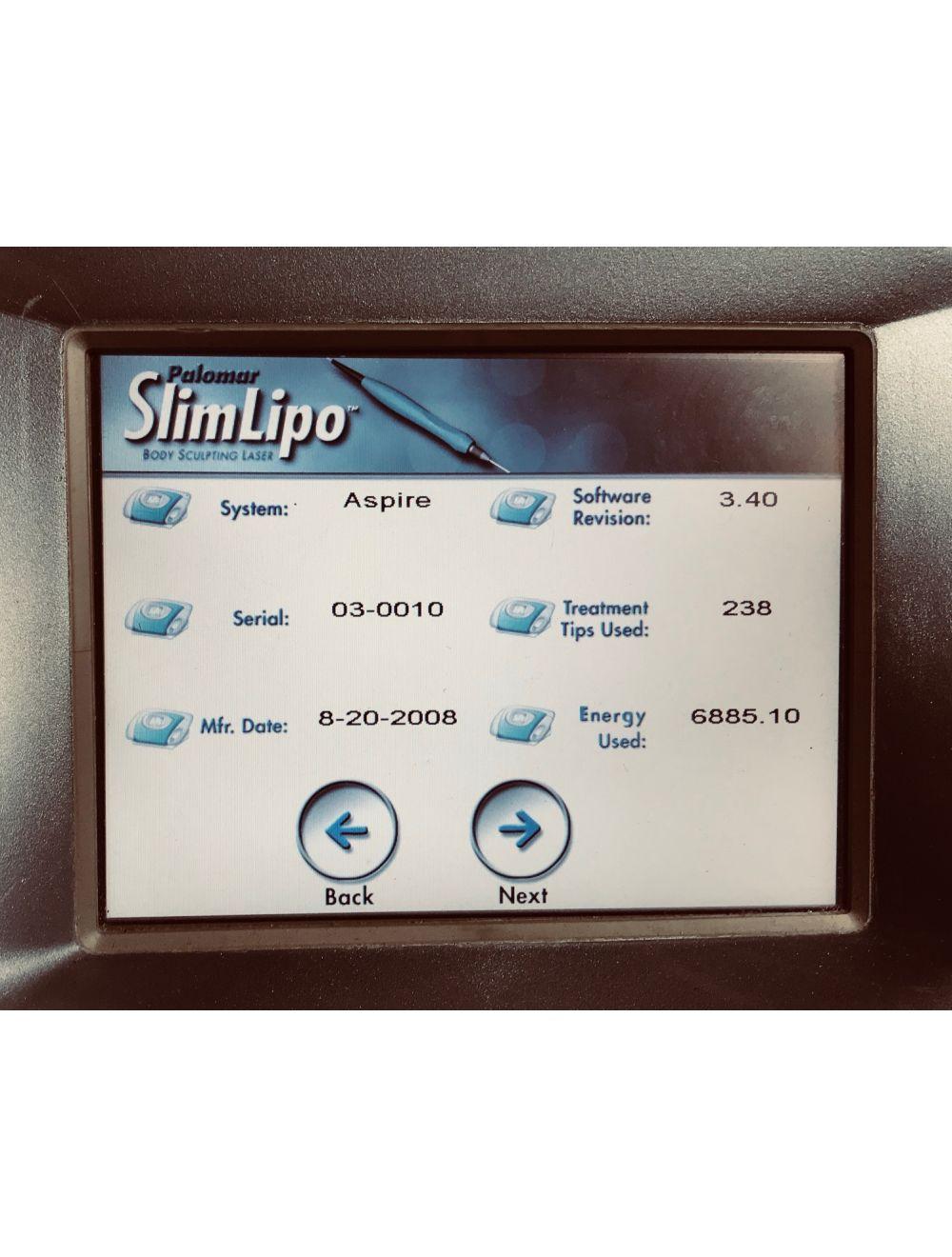 2008 Palomar ASPIRE Slimlipo YAG 40W Body Sculpting Cynosure LASER Palomar