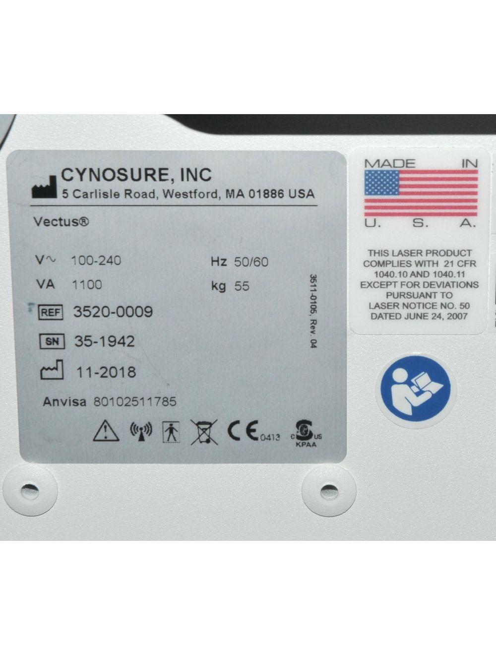 2018 Cynosure Palomar Vectus 810nm Diode Skintel Laser Hair Removal System Palomar