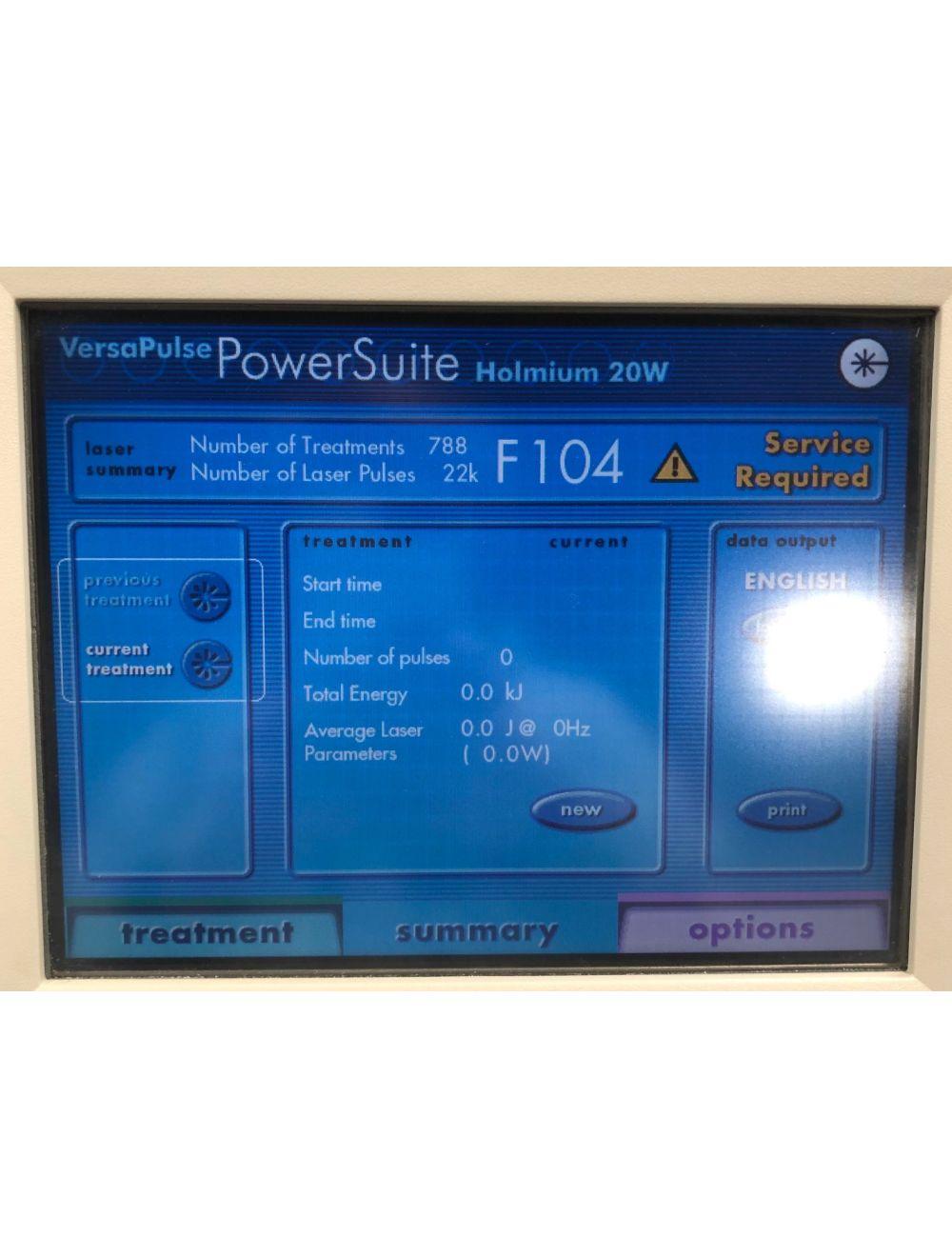 2002 Lumenis VersaPulse PowerSuite 20-Watt Holmium Surgical Laser System Lumenis