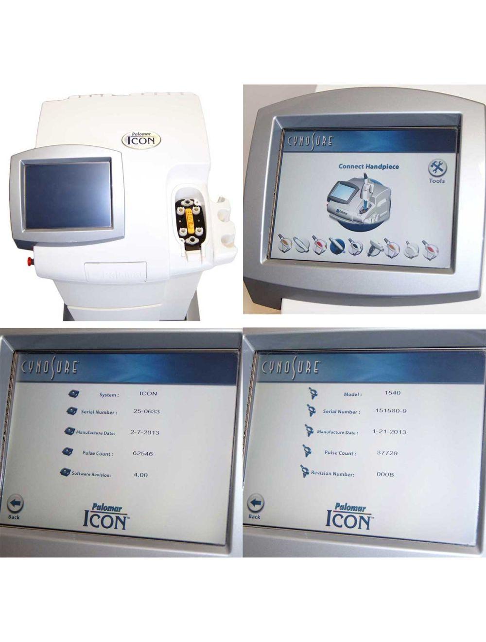 2013 Cynosure Palomar Icon IPL Acne Scar Skin Hair Removal System MaxG 1540 2940 Palomar