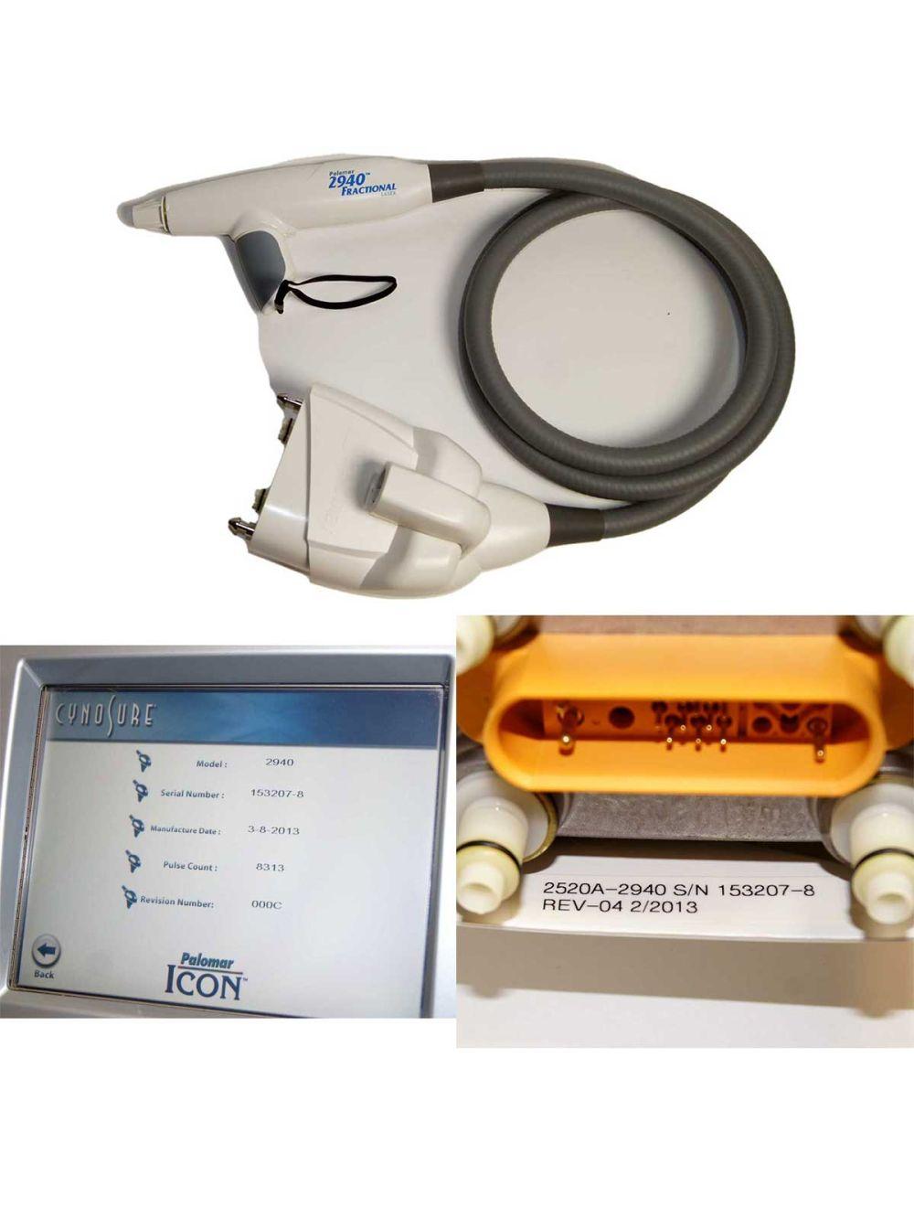 2013 Cynosure Palomar Icon IPL Acne Scar Skin Hair Removal System MaxG 1540 2940 Palomar