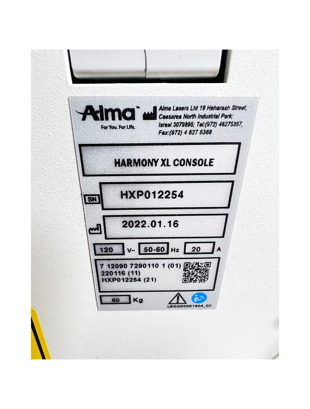 2022 Alma Harmony XL PRO IPL Laser Dye-VL QSW 1200J Vascular Lesions System Alma