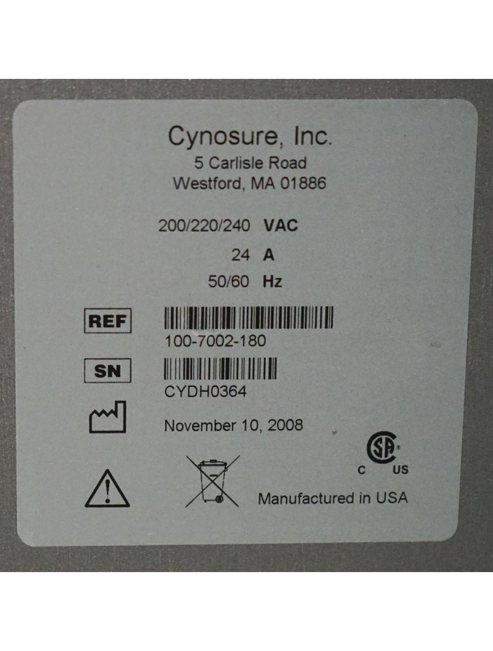2008 Cynosure Cynergy MPX Laser Nd YAG 585 1064 nm Pulsed Dye Vascular Lesions Cynosure