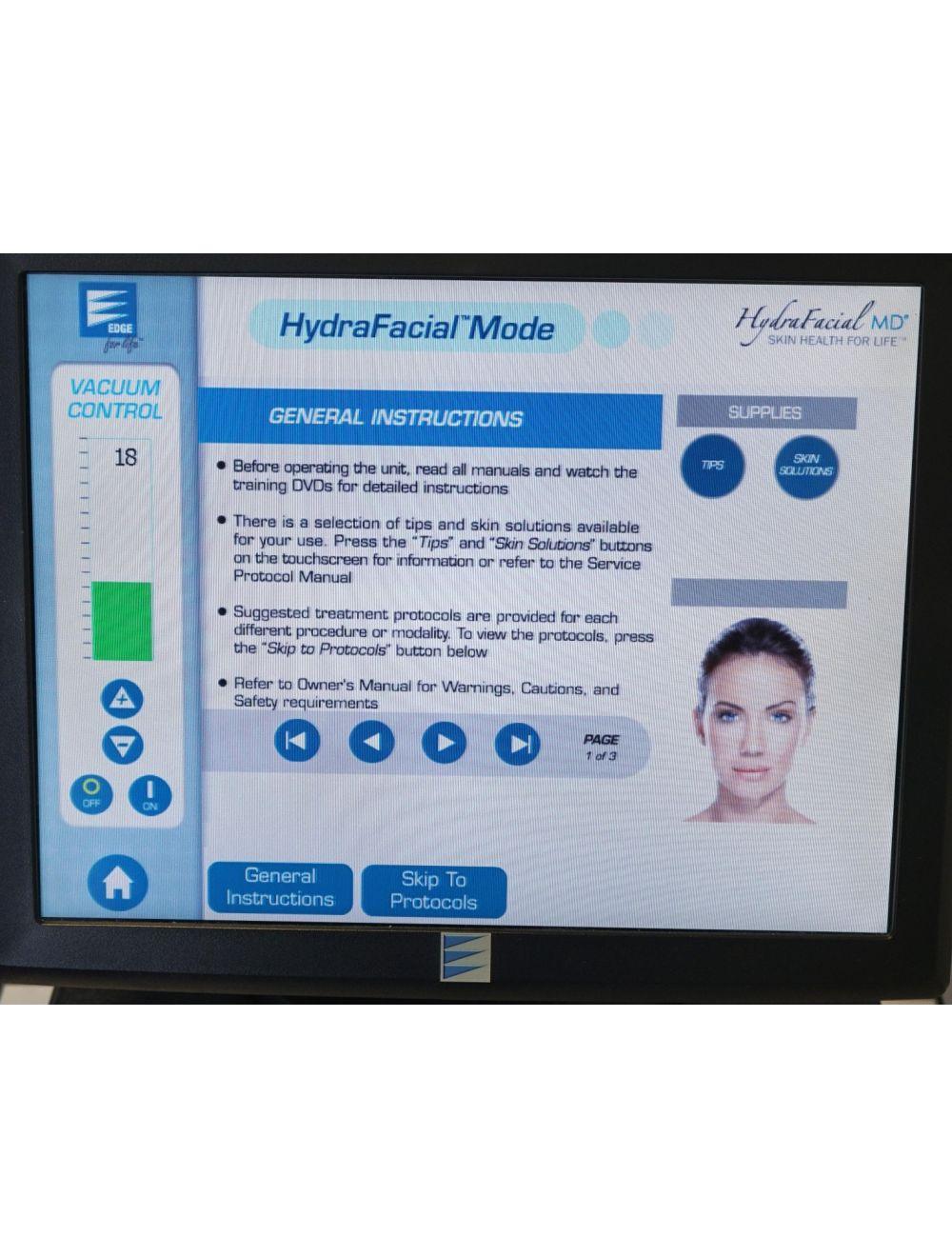 2014 Edge Systems Hydrafacial Skin Treatment Exfoliate Hydrate Hydradermabrasion Hydrafacial