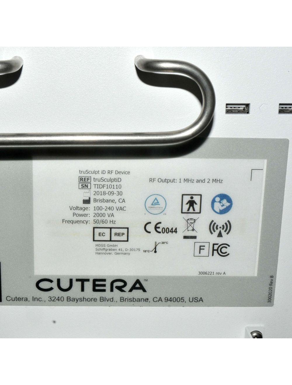 Cutera truSculpt iD Radio Frequency Body Sculpting Contouring RF Non Surgical Cutera