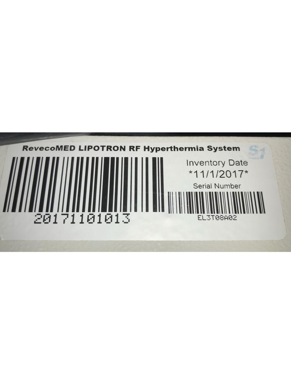 REVECOMED RF Radio Frequency Hypothermia System Tron3000 Tron 3000 Sol International Medical