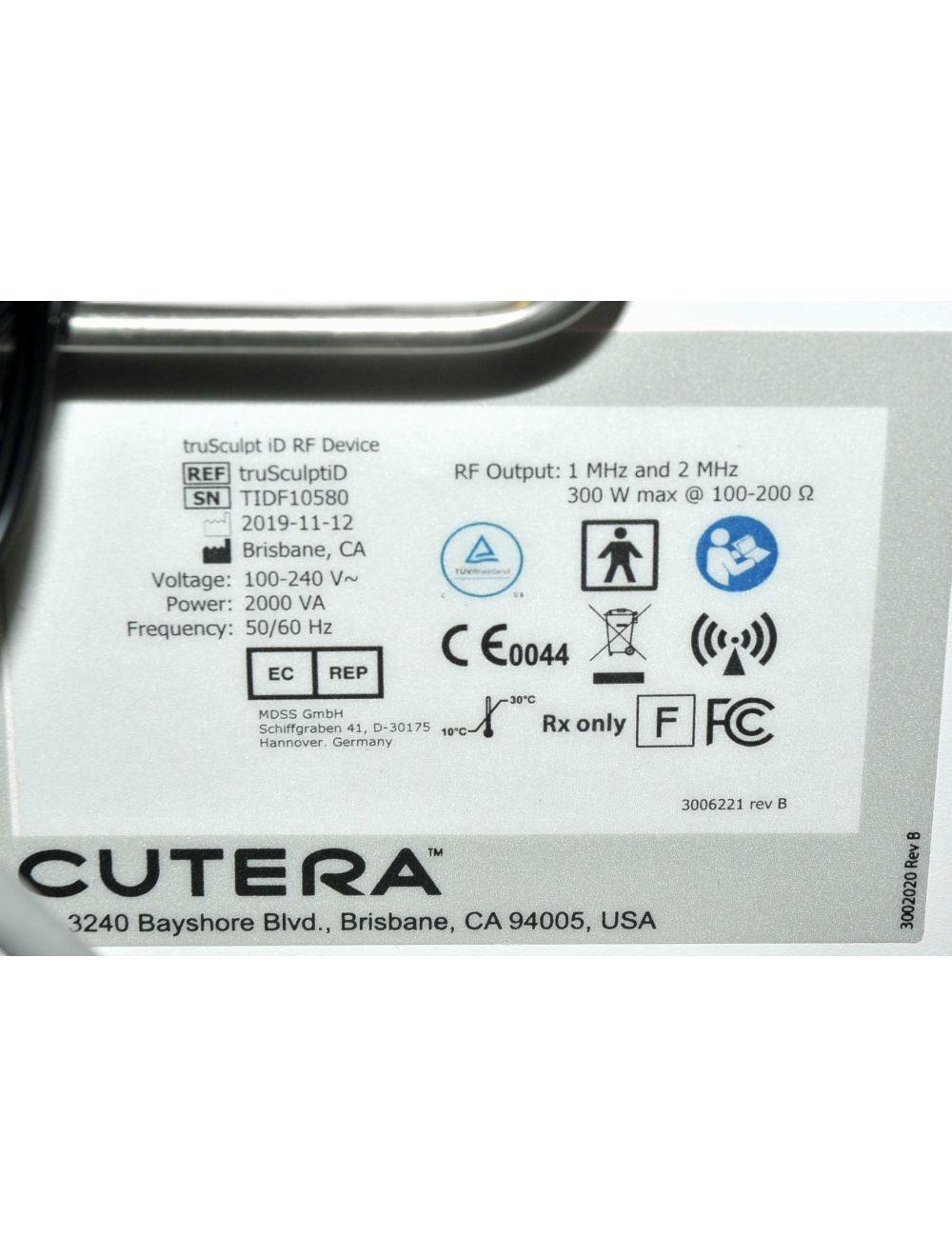 Cutera truSculpt iD RadioFrequency BodySculpting Body Sculpting Contour RF 2019 Cutera