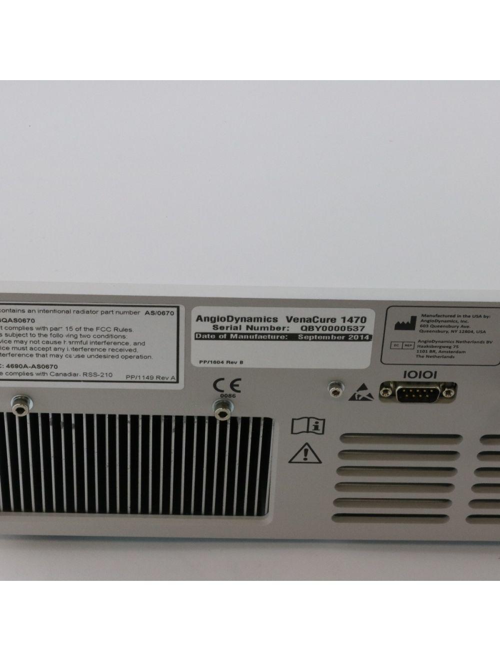 2014 AngioDynamics VenaCure EVLT Indium Phosphate 1470 Vena Cure 12W Vein Laser Sol International Medical
