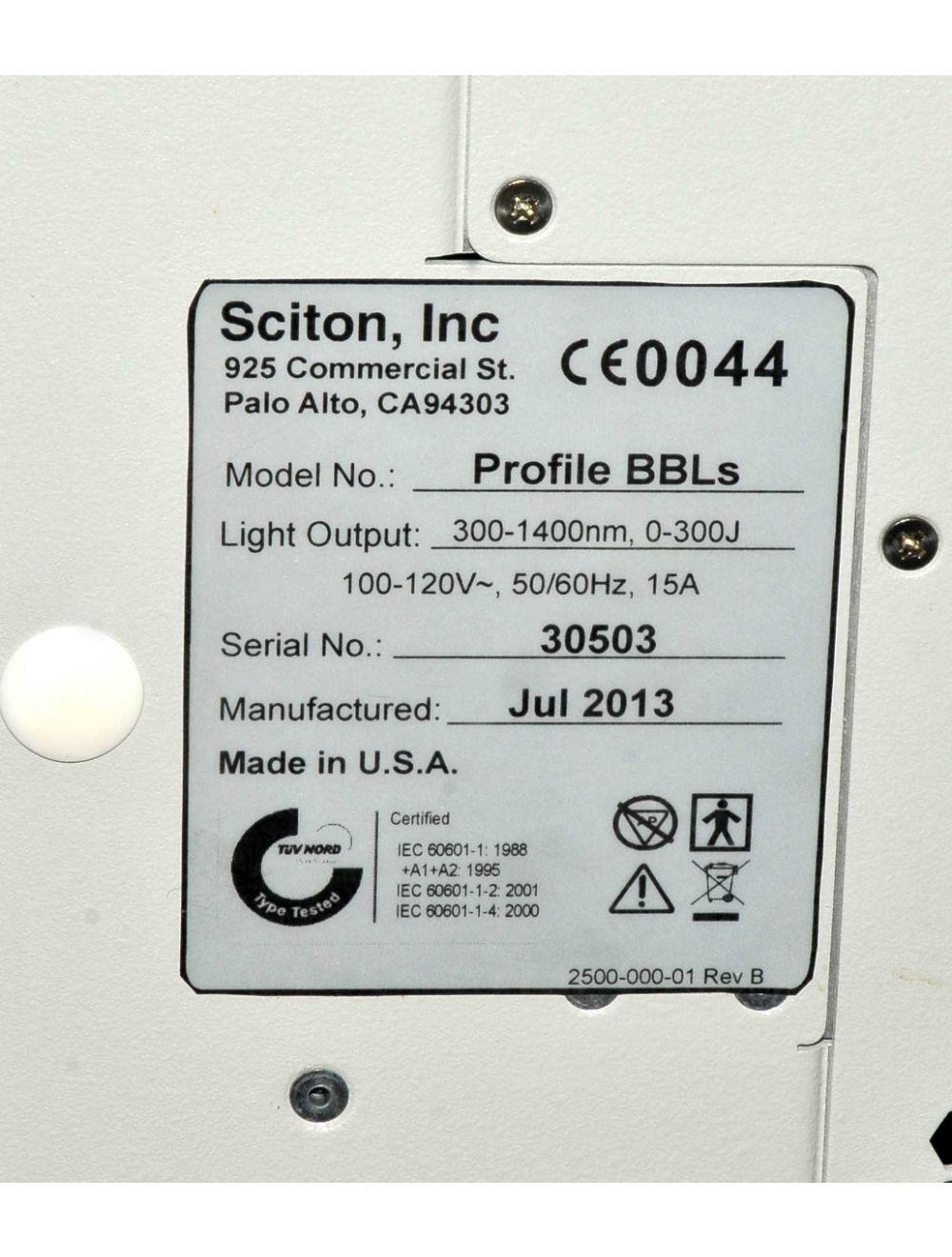 Sciton Profile BBLs Laser Broad Band Light Pigment Hair Removal Vascular Loaded Sol International Medical