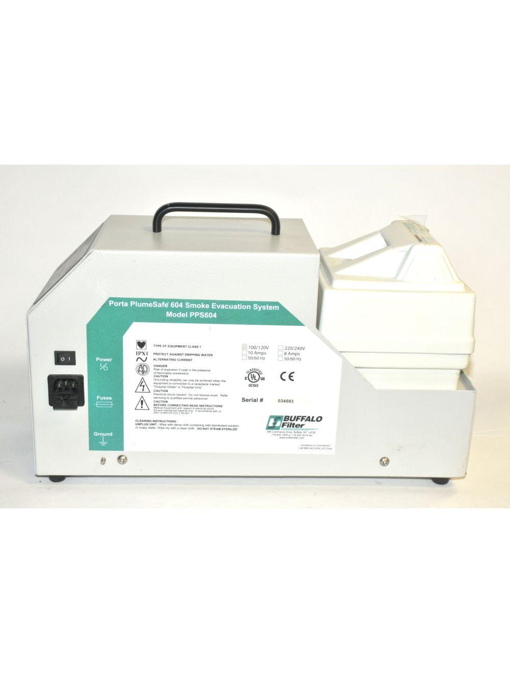 Buffalo Porta PlumeSafe 604 Smoke Evacuation Suction Filter PPS604 110/120 Volt Sol International Medical