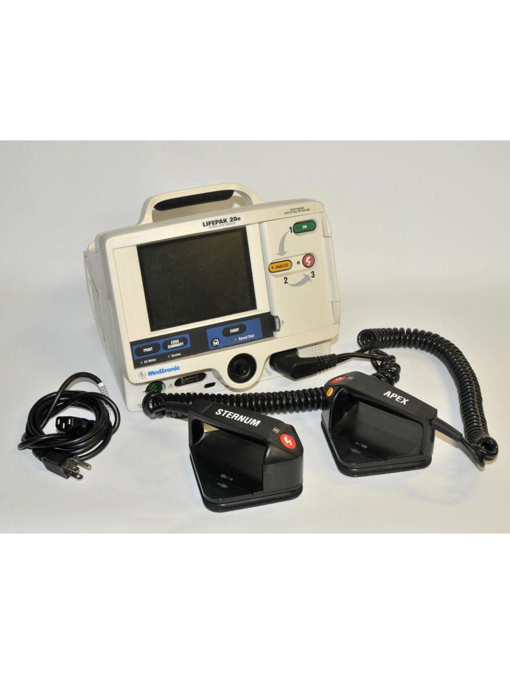 Medtronic LIFEPAK 20e Defibrillator Monitor Portable APEX Sternum Paddle Printer Sol International Medical