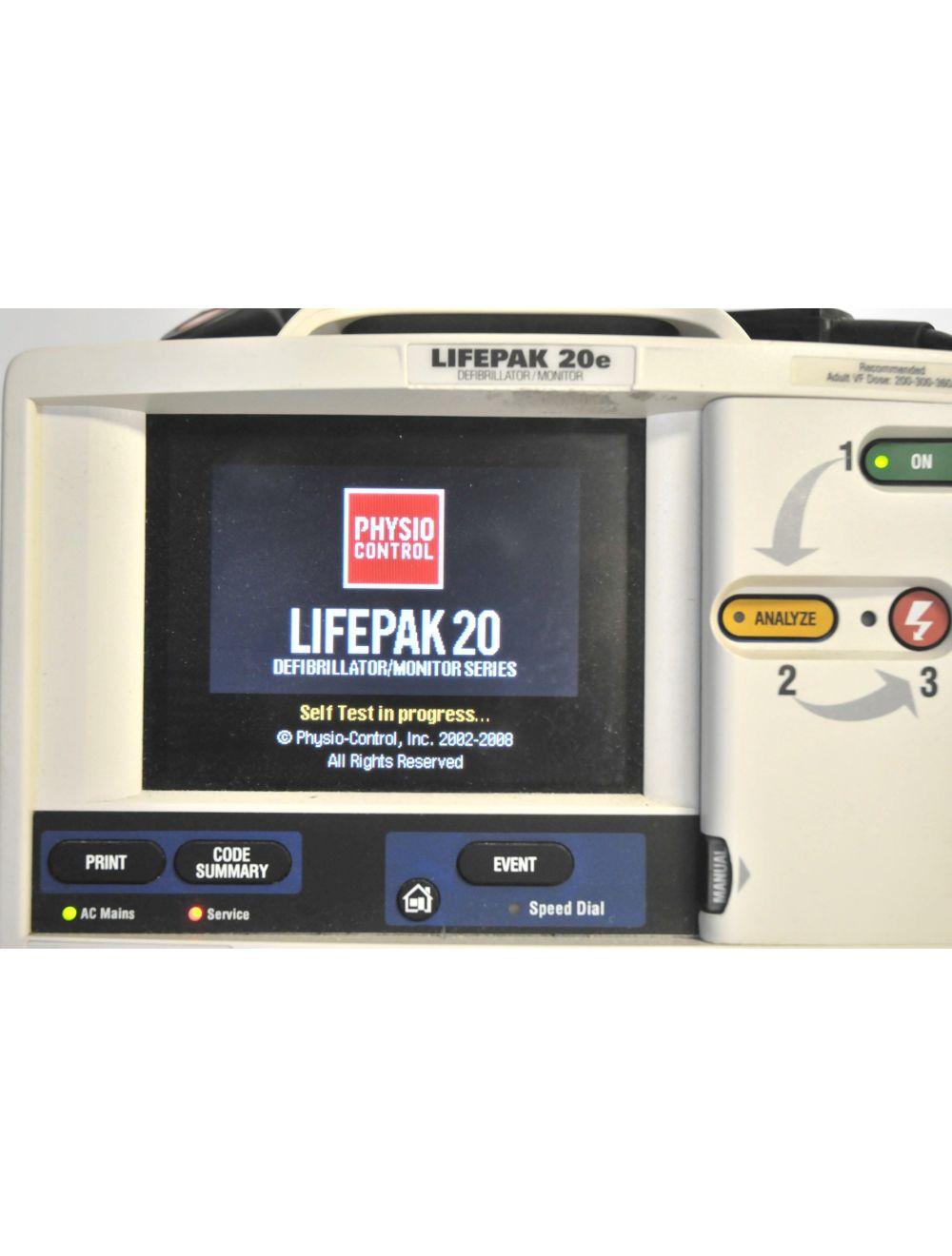 Medtronic LIFEPAK 20e Defibrillator Monitor Portable APEX Sternum Paddle Printer Sol International Medical