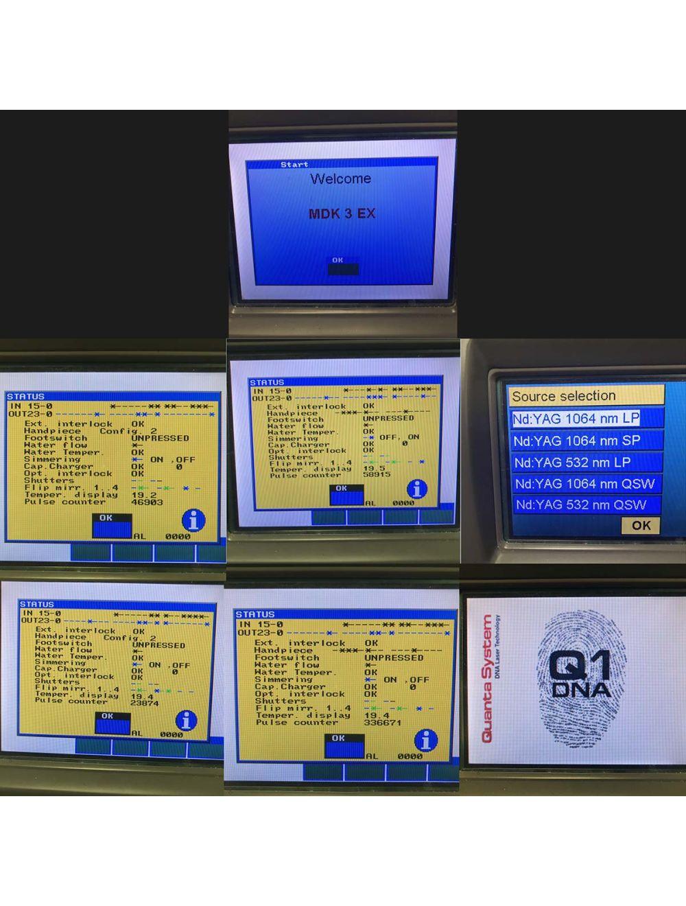 Quanta MDK 3 EX Q1 Q Switched Nd YAG Tattoo Removal Vein Lesion Laser 532 1064 Sol International Medical