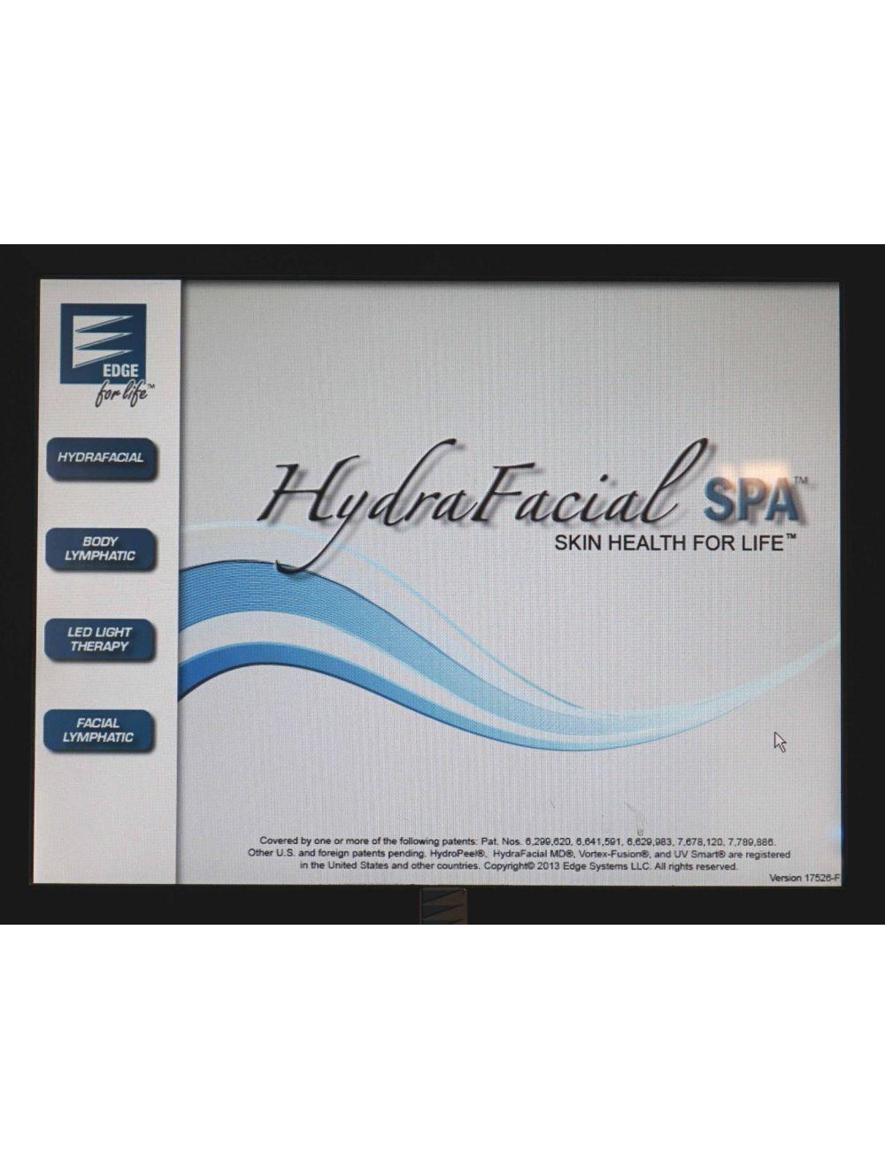 2015 Edge Systems Hydrafacial Hydradermabrasion Patient Skin Treatment MD Hydrafacial