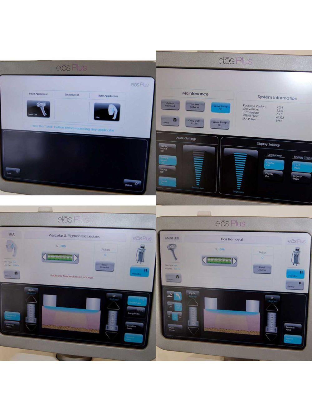 Syneron Elos Plus Laser IPL System Motif LHR SRA Skin Tightening Hair Removal Candela