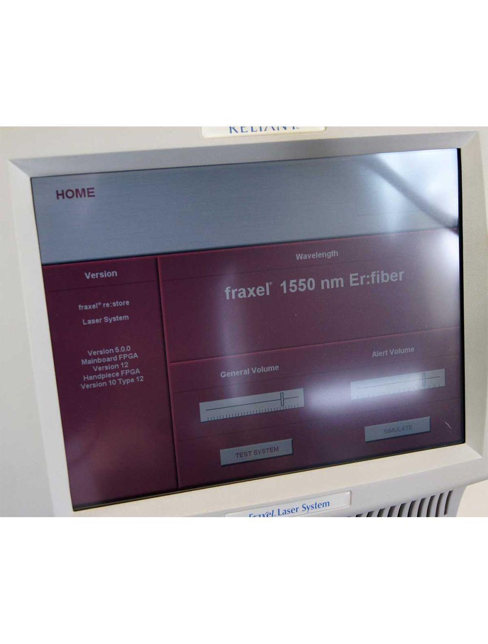2007 Fraxel SR 1500 Reliant Fractional Laser 1550nm System with Cart Skin Repair Sol International Medical