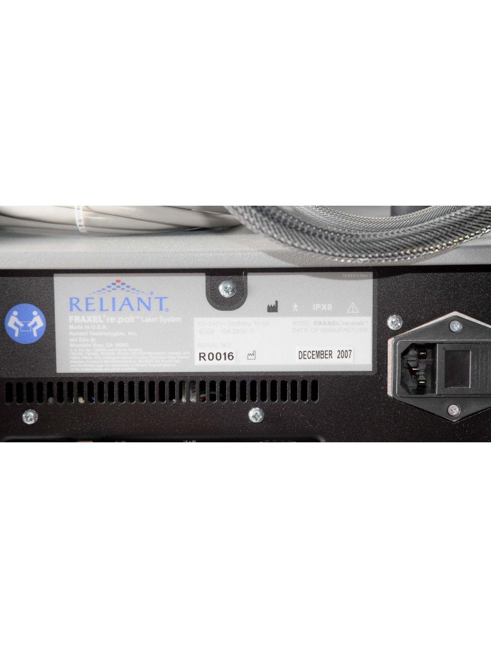 2007 Reliant Fraxel Re:Pair CO2 Fractional Laser Repair Buffalo Filter C02 Sol International Medical