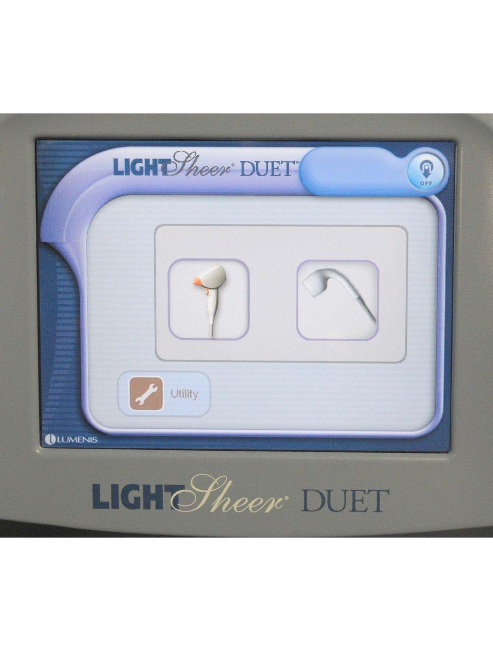 2011 Lumenis Lightsheer Duet 810nm Hair Removal Light Shear Sheer w 2 Handpieces Lumenis