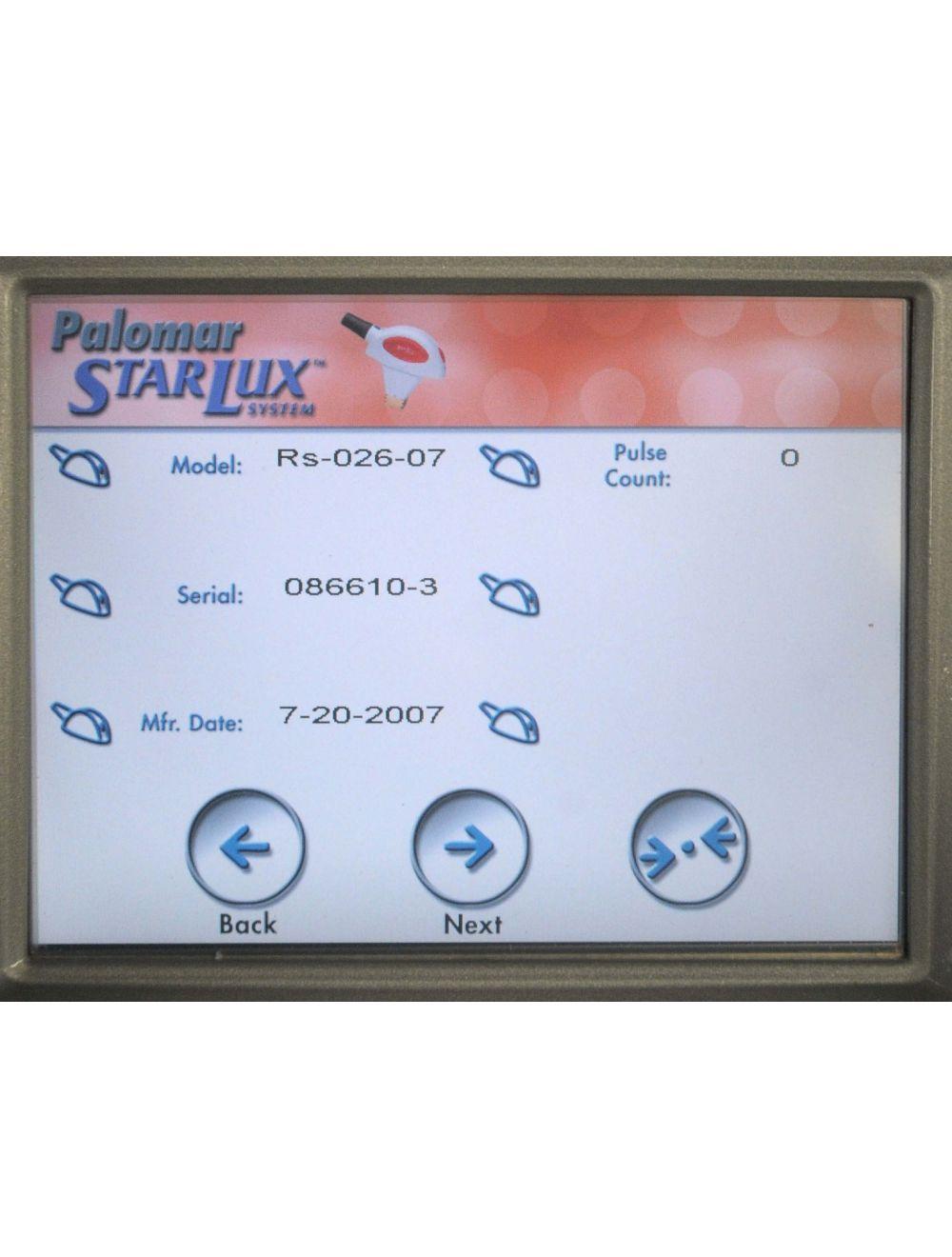 Palomar 2006 STARLUX 300 IPL Laser LuxG LuxRS HandPieces Hair Removal Lux G R Palomar