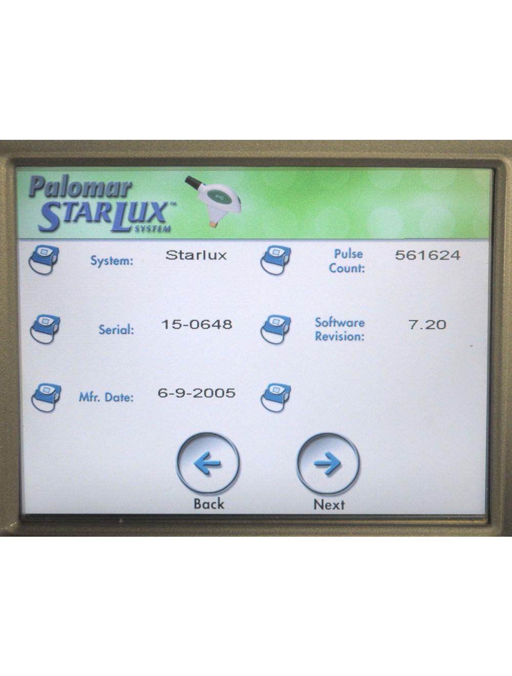 Palomar 2006 STARLUX 300 IPL Laser LuxG LuxRS HandPieces Hair Removal Lux G R Palomar