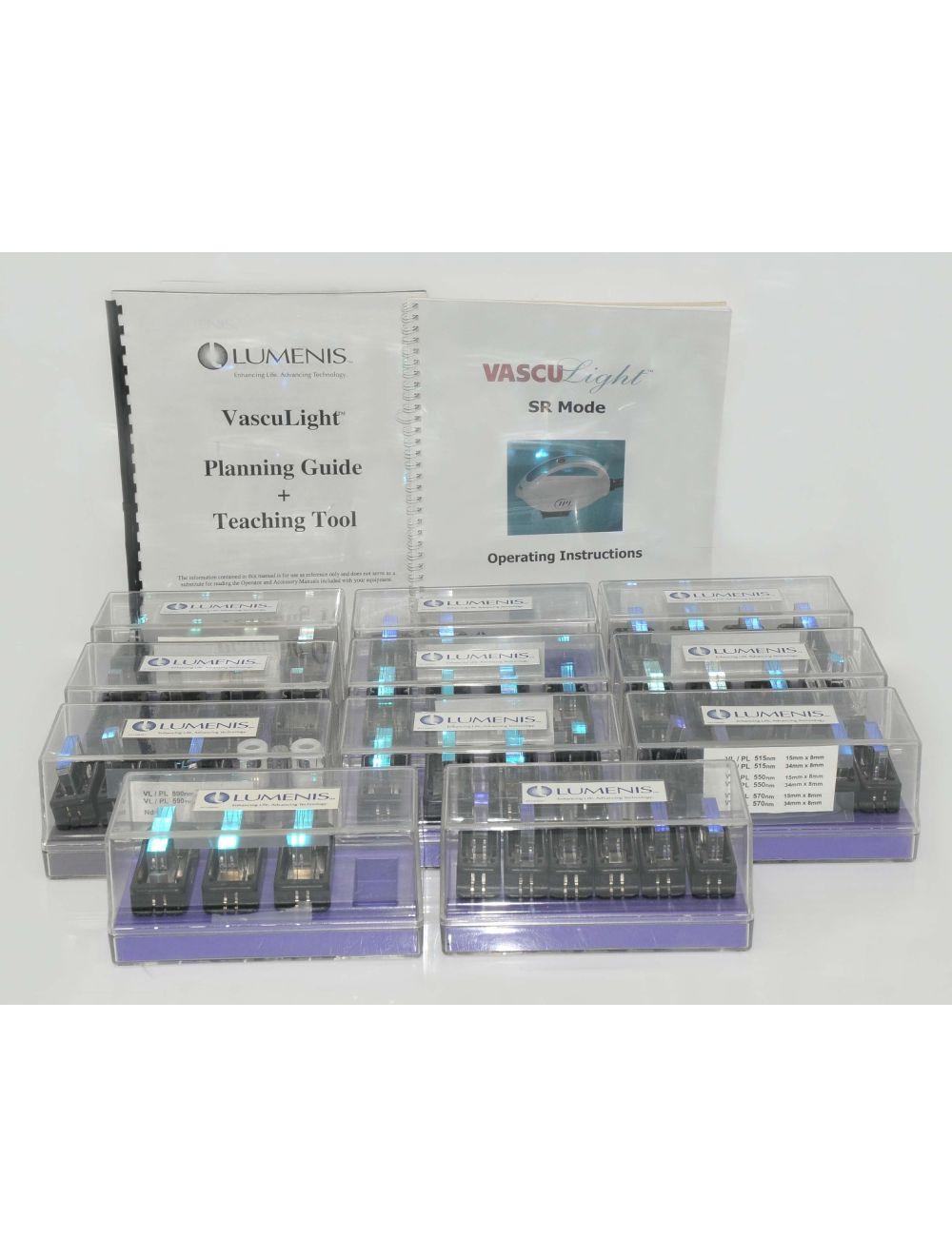 2002 Lumenis VASCULight IPL Laser Skin Age Spot 5 Handpieces & Filters Lumenis