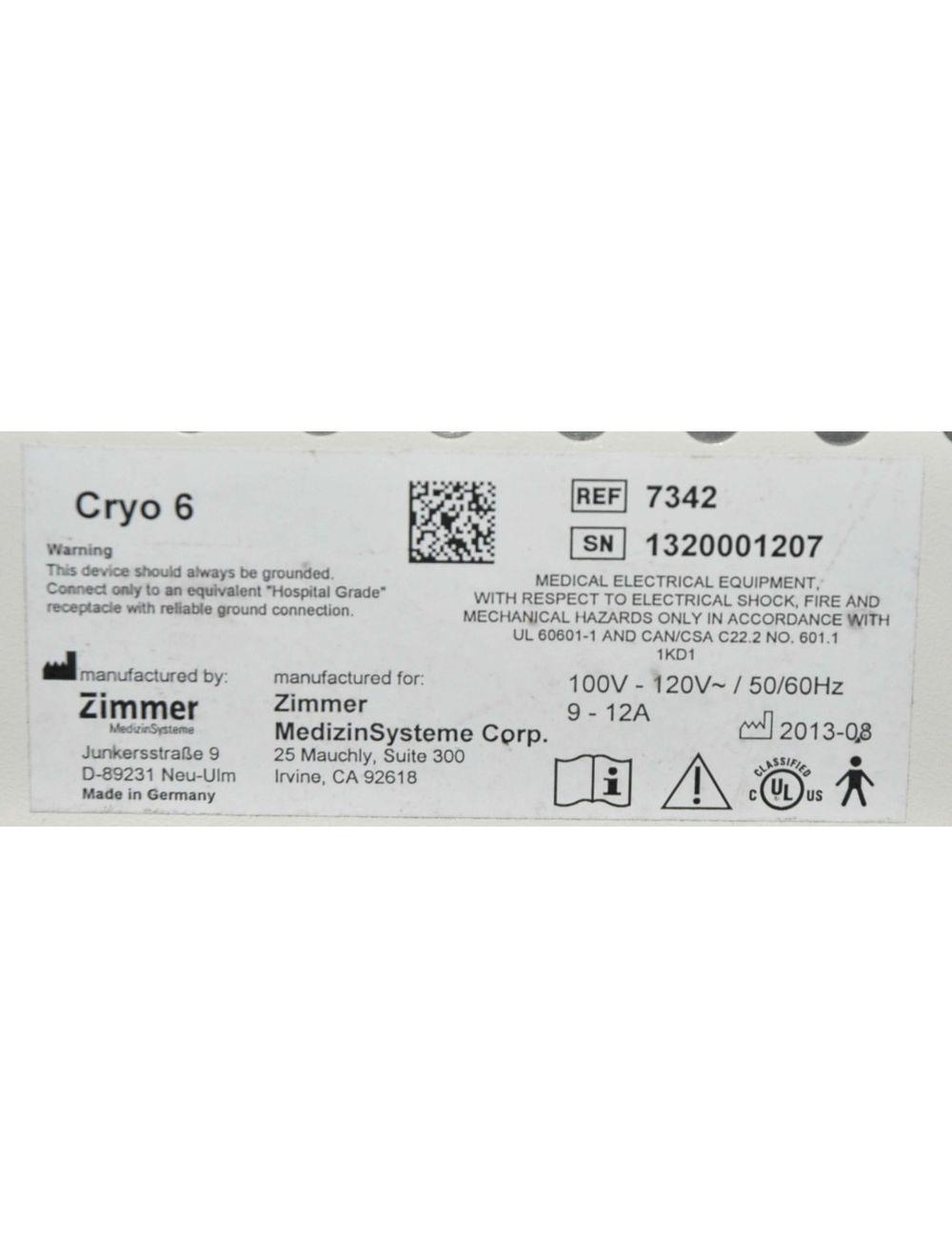 Cryo6 Skin Chiller Cooler IPL Laser Treatment Cryo 6 Zimmer Medizin Cynosure Cynosure