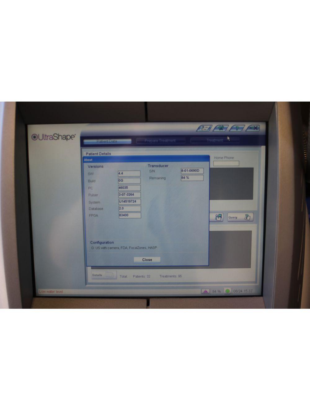 2014 Syneron UltraShape Ultrasound Body Contouring Ultra Shape 2 Transducers Candela