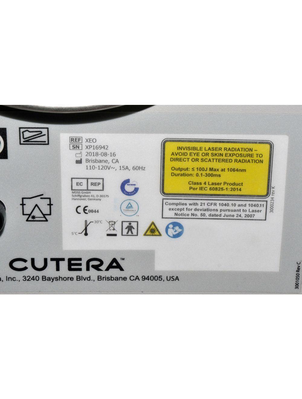 2018 Cutera XEO IPL Laser Nd YAG 1064 Prowave LX Limelight Hair Removal Lesions Cutera