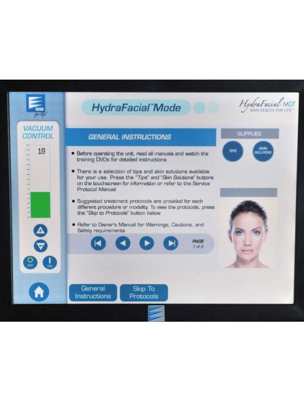 2014 Edge Systems Hydrafacial MD Dermabrasion Skin Therapy Detoxify Hydra Facial Hydrafacial