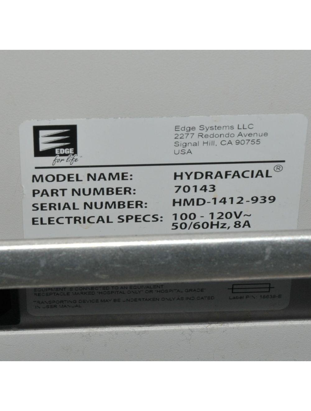 2014 Edge Systems Hydrafacial MD Dermabrasion Skin Therapy Detoxify Hydra Facial Hydrafacial