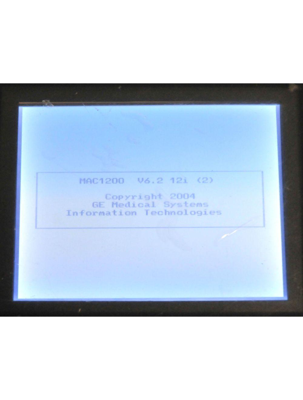 MAC 1200 General Electric EKG Electrocardiograph GE MAC1200 101116823 2007 Sol International Medical