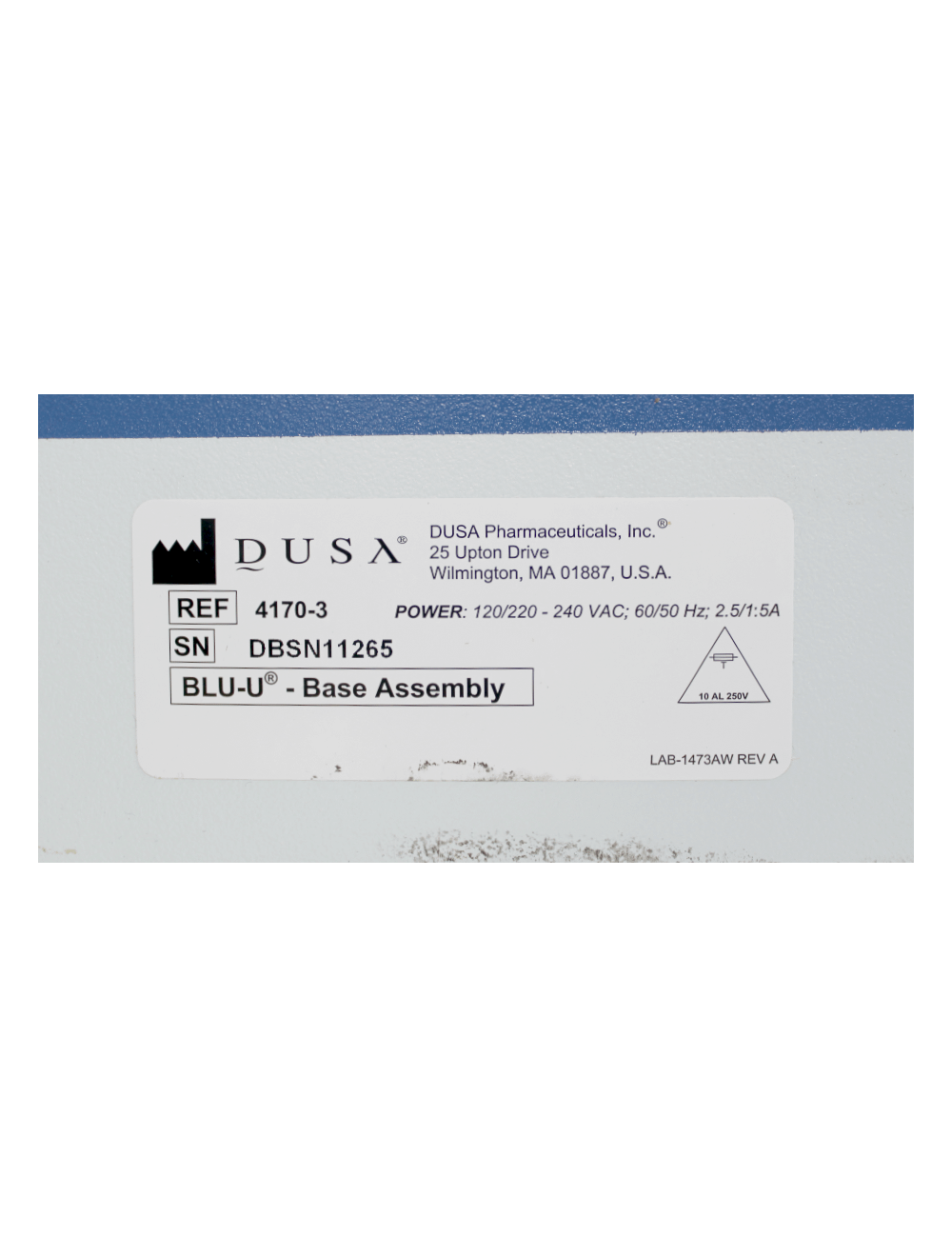 DUSA Pharmaceuticals Blue Light Blu-U Photodynamic Therapy Acne Control 4170-3 Sol International Medical