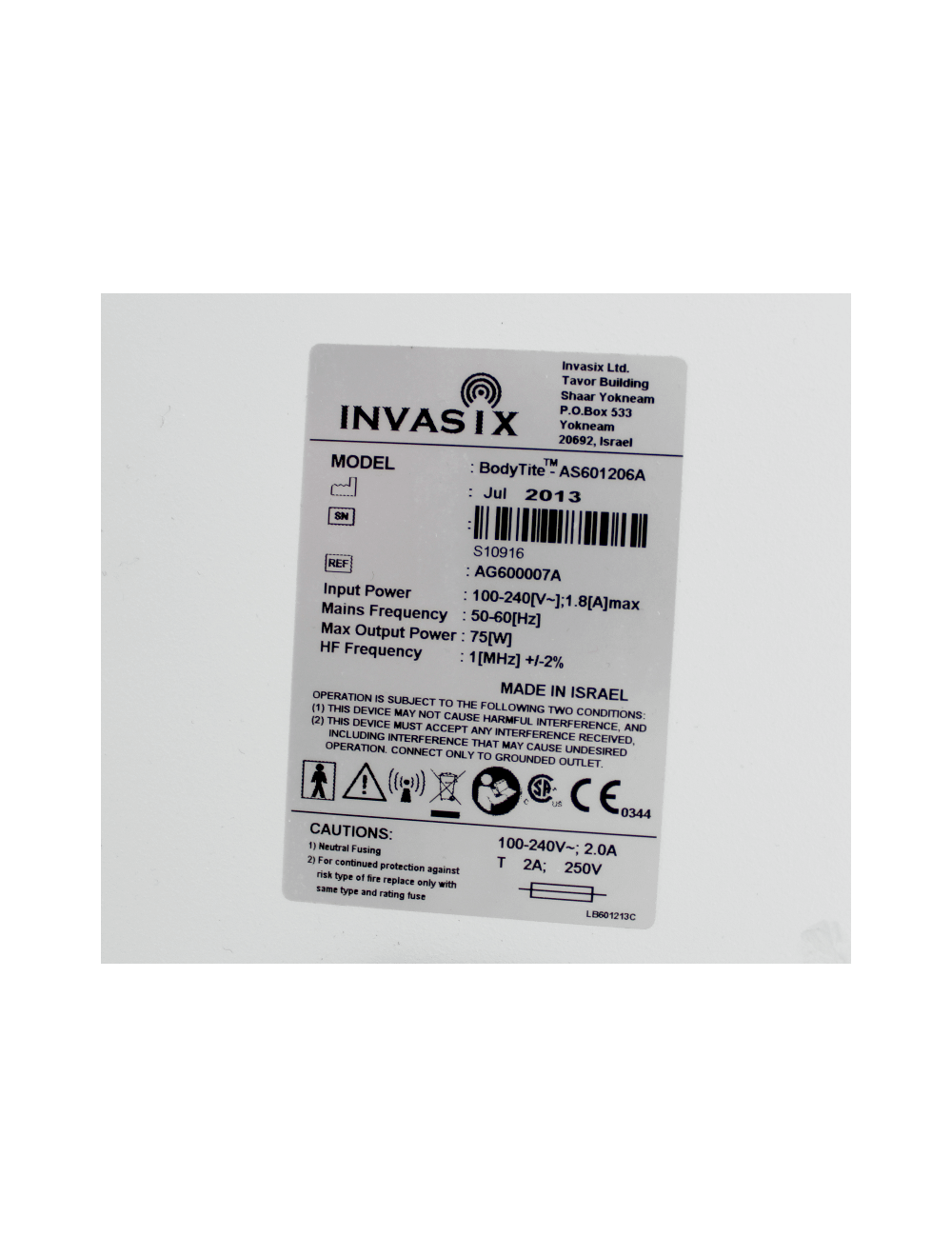 Invasix BodyTite Fractora 2013 TiteFX BodyFX Fractional Restore Skin INMODE InMode