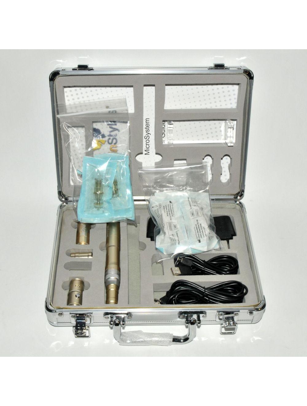 SkinStylus Gold Microneedling Professional Kit Collagen Skin Stylus Pen Biolock II Sol International Medical