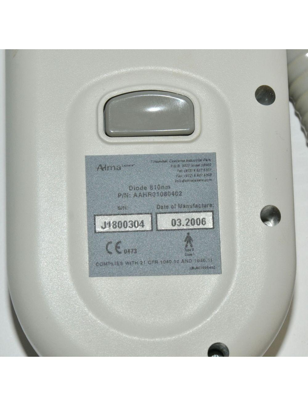 2009 Alma Soprano XL Diode Hair Removal Laser w/ 810 nm SHR Handpiece Low SHOTS Alma