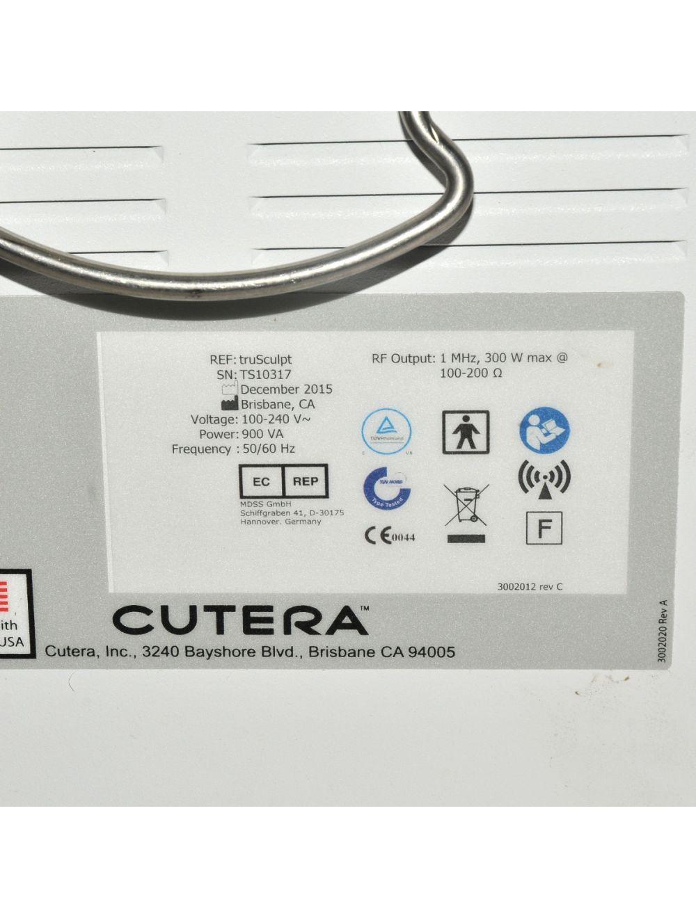 2015 Cutera truSculpt 3-D Radio Frequency Cellulite Reduction Body Contour Sculpt RF Cutera