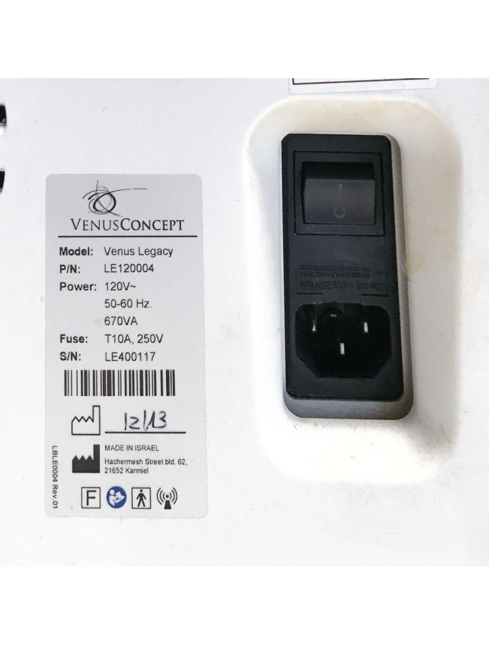 2013 Venus Concept LEGACY Radio Frequency RF Shaping Venusconcept 4 Handpieces Venus
