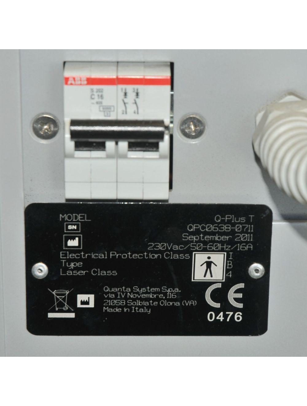 2011 Quanta Q-Plus T Tattoo Removal 1064 532 694 Laser Q-Switched Ruby + Nd:YAG Sol International Medical