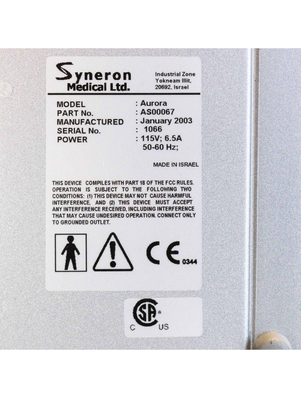 2003 Syneron AURORA IPL Hair Removal Skin Rejuvenation DS SRA ST ReFirme 4 HPs Candela