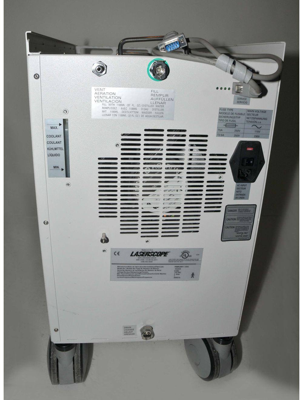 2004 Laserscope Aura I External Laser Chiller Portable System 10-9220 Sol International Medical