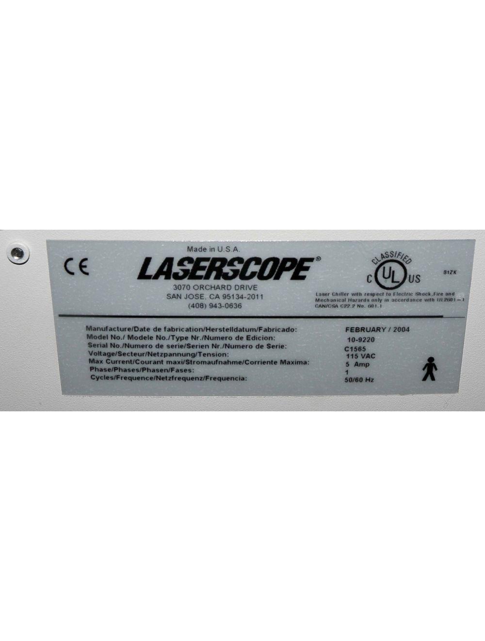 2004 Laserscope Aura I External Laser Chiller Portable System 10-9220 Sol International Medical