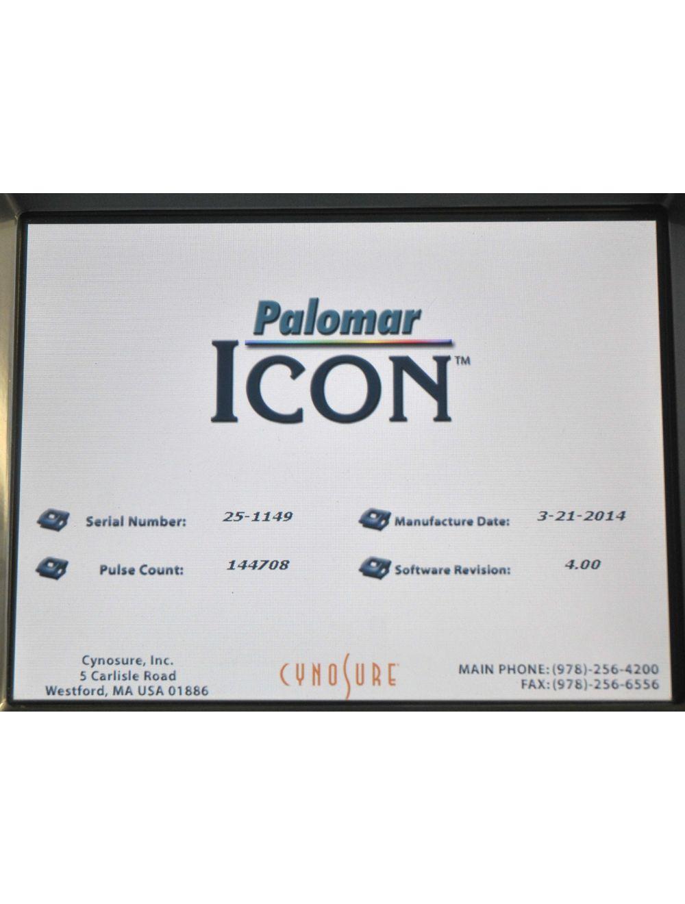 Palomar Cynosure ICON Cosmetic IPL Laser w/3 IPL Handpieces &amp; 1 1540 HP - (2014) Palomar