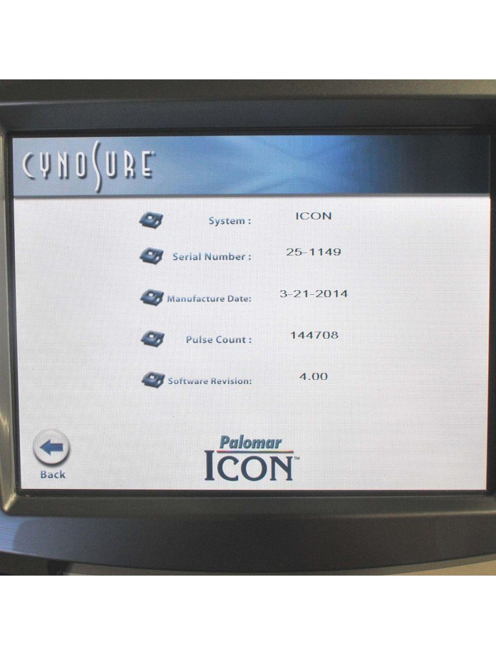Palomar Cynosure ICON Cosmetic IPL Laser w/3 IPL Handpieces &amp; 1 1540 HP - (2014) Palomar